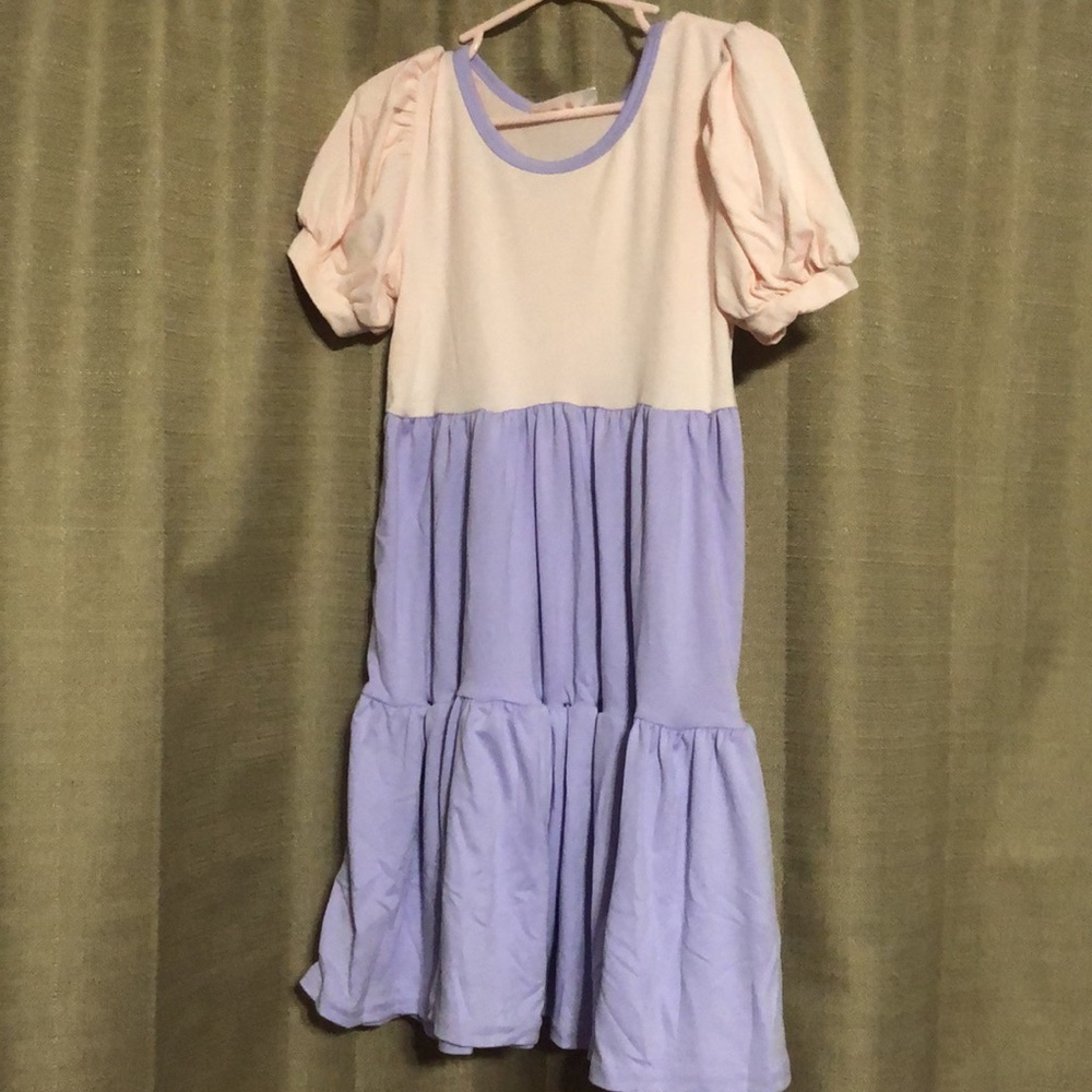 DotDotSmile Pink and Purple tier dress sz 5/6 - Picture 6 of 6